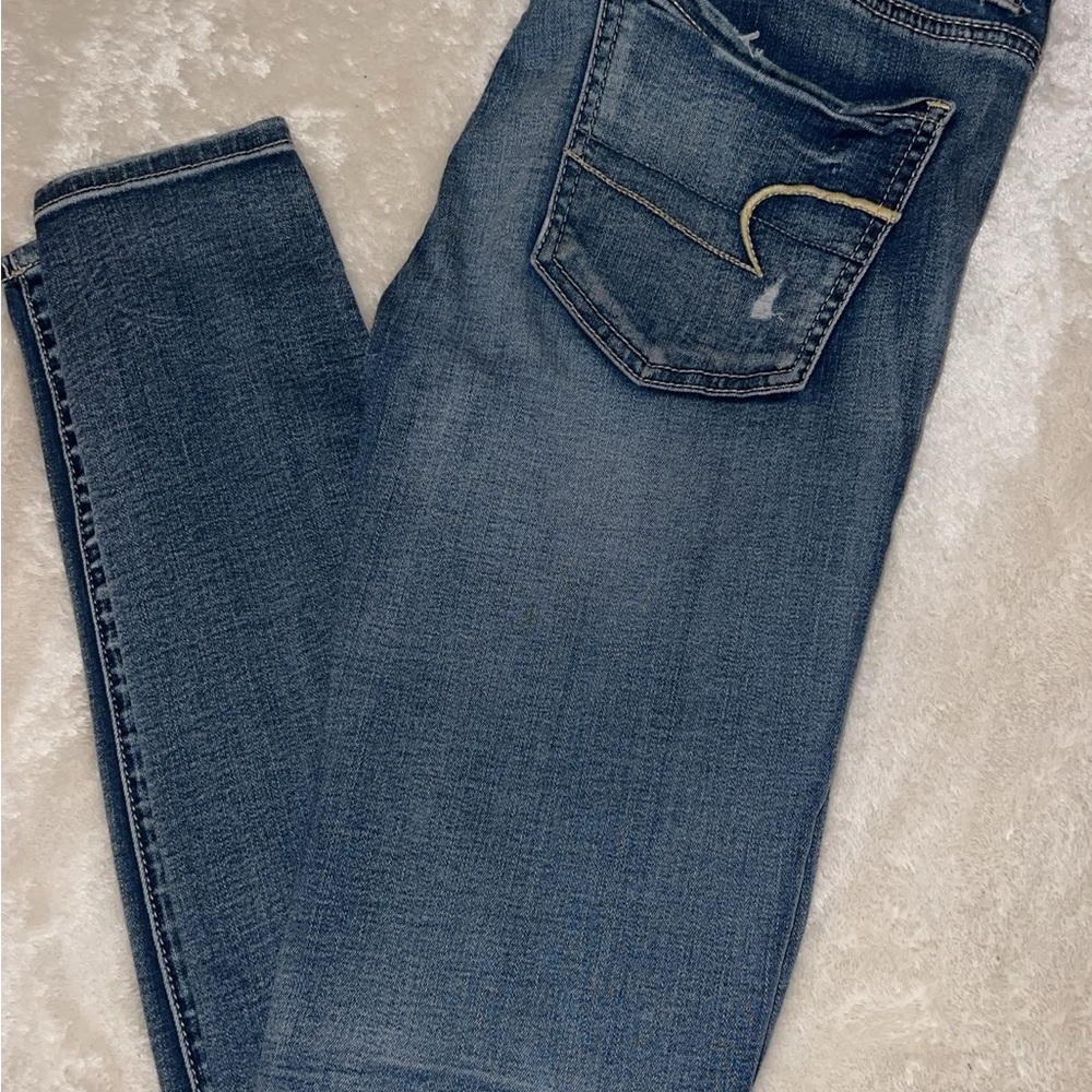 American Eagle Outfitters Dark Blue Skinny Jeans